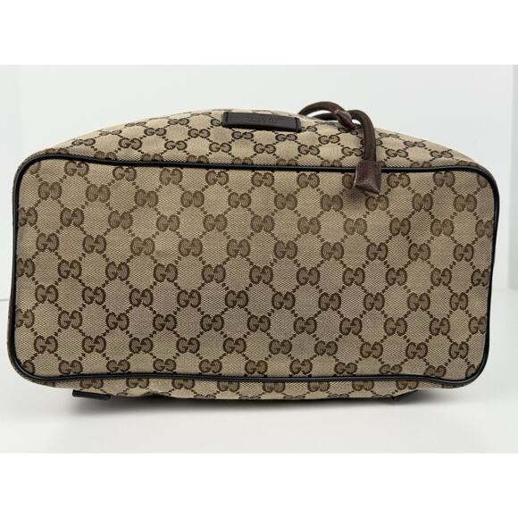 Gucci GG Brown Canvas Bucket Backpack - Picture 3 of 15